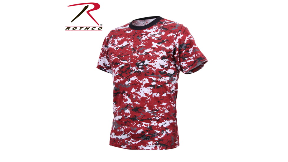 Rothco Digital Camo T-Shirt 5212, S, Heritage Walnut, 61800-HeritageWalnut-S