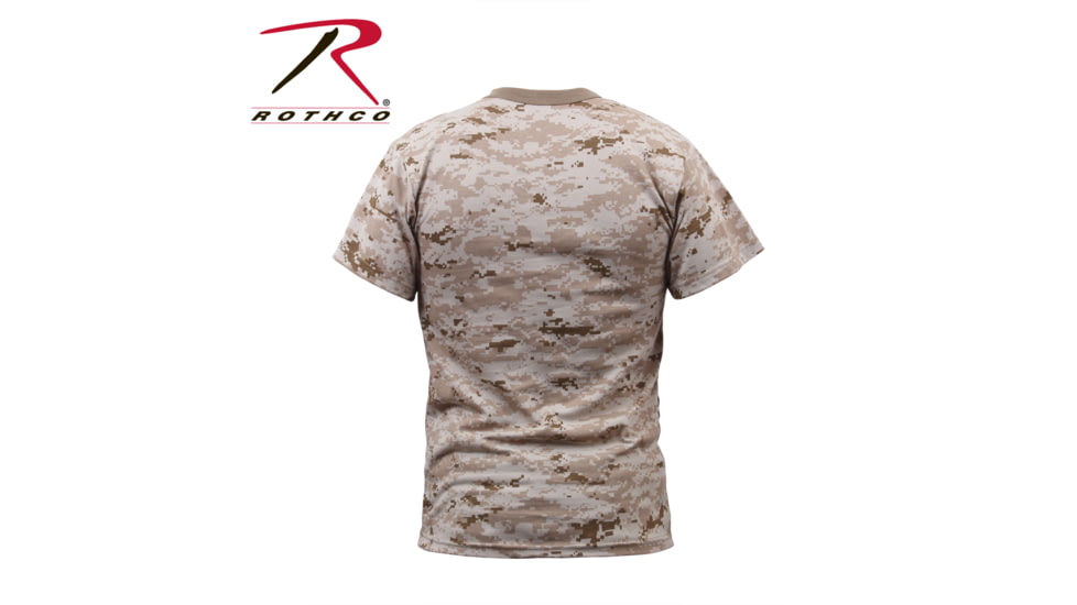 Rothco Digital Camo T-Shirt 5212, S, Heritage Walnut, 61800-HeritageWalnut-S
