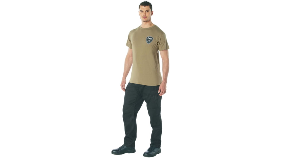 Rothco Getting The Job Done T-Shirt, Coyote Brown, S, 11355-CoyoteBrown-S