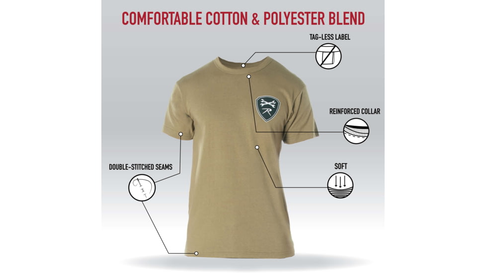 Rothco Getting The Job Done T-Shirt - Mens, Coyote Brown, Small, 11355-CoyoteBrown-S