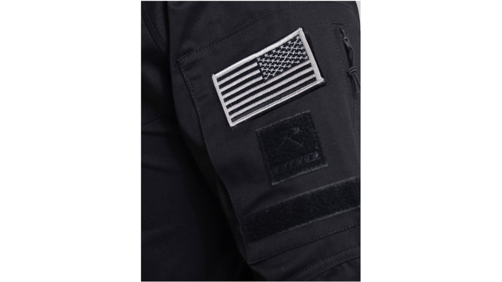 Rothco 1/4 Zip Tactical Airsoft Combat Shirt - Men's, Black, Small, 10216-Black-S