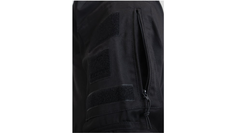 Rothco 1/4 Zip Tactical Airsoft Combat Shirt - Men's, Black, Small, 10216-Black-S