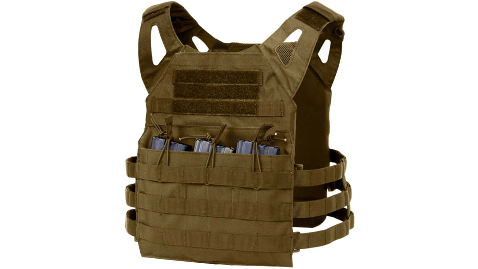 Rothco Lightweight Plate Carrier Vest, Coyote Brown, 55892-CoyoteBrown