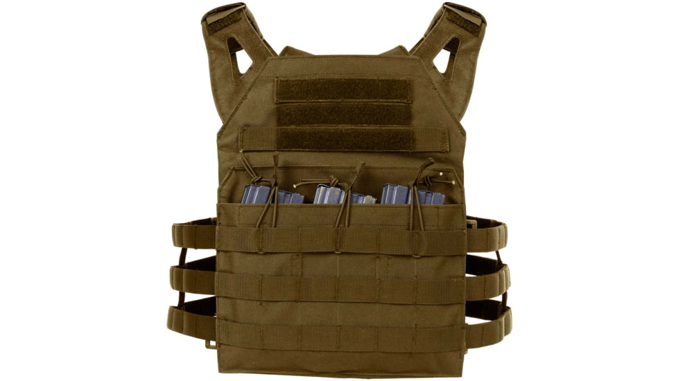 Rothco Lightweight Plate Carrier Vest, Coyote Brown, 55892-CoyoteBrown
