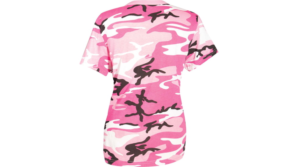 Rothco Long Length Camo T-Shirt - Womens, Pink Camo, Extra Small, 56789-PinkCamo-XS