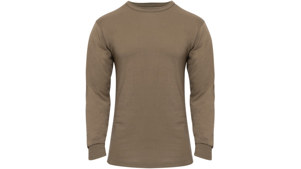 Rothco Long Sleeve Solid T-Shirt, Brown, Medium, 60217-Brown-M