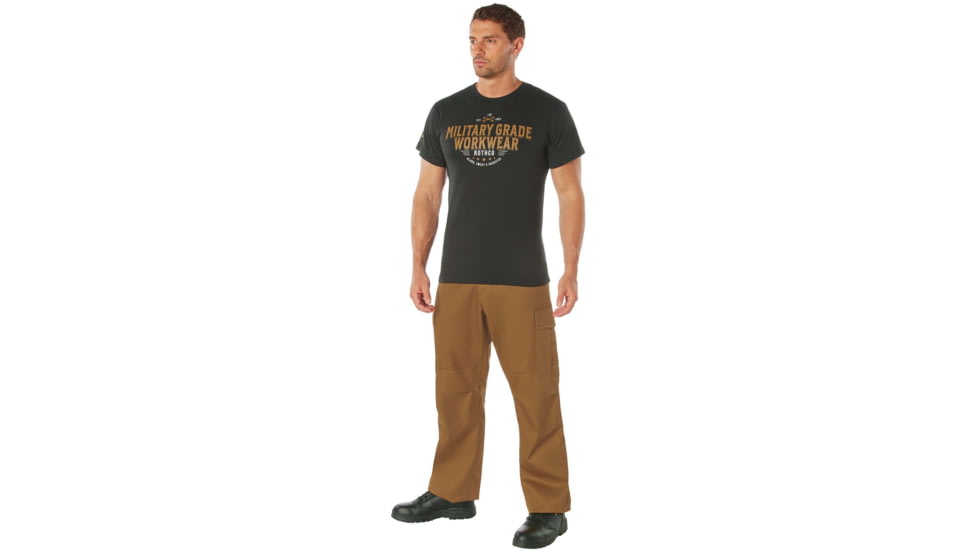 Rothco Military Grade Workwear Graphic T-Shirt, Black, 3XL, 11342-Black-3XL