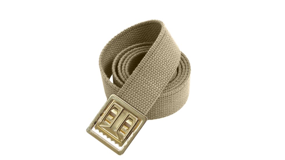 Rothco Military Web Belts w/ Open Face Buckle, Gold, Khaki, 54, 4299-Gold-Khaki-54Inches