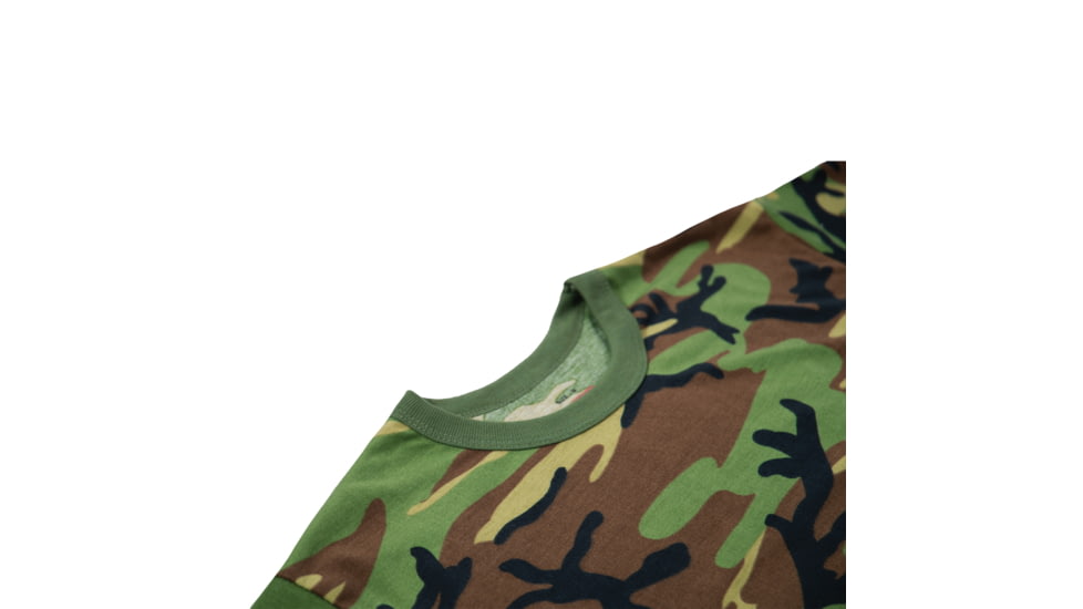 Rothco Moisture Wicking T-Shirts - Mens, Woodland Camo, Large, 95025-WoodlandCamo-L