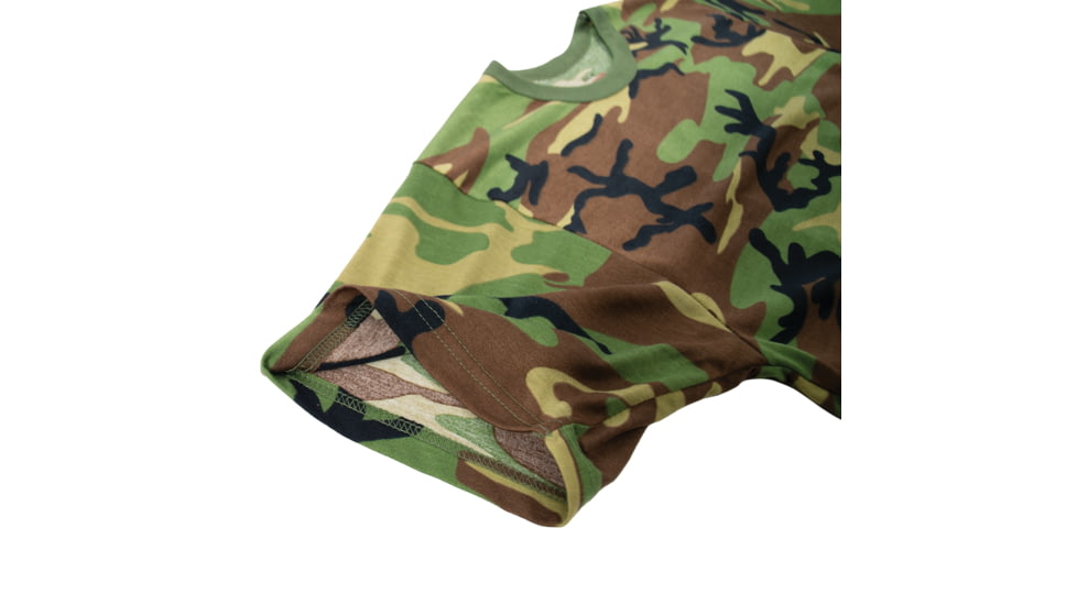 Rothco Moisture Wicking T-Shirts - Mens, Woodland Camo, Large, 95025-WoodlandCamo-L