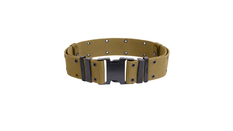 Rothco New Issue Marine Corps Style Quick Release Pistol Belts, Coyote Brown, M, 9133-CoyoteBrown-M