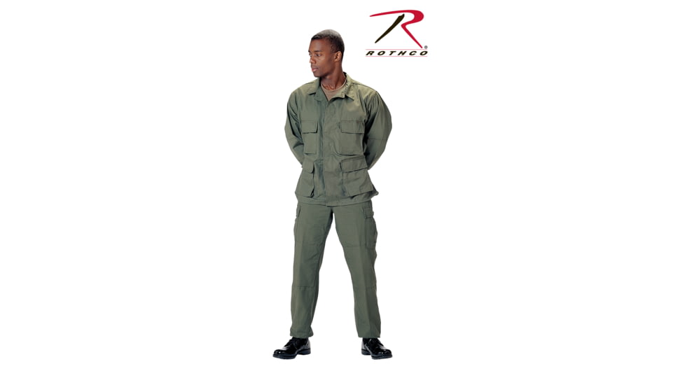 Rothco Camo BDU Shirt, Woodland Camo, M, 7940-M