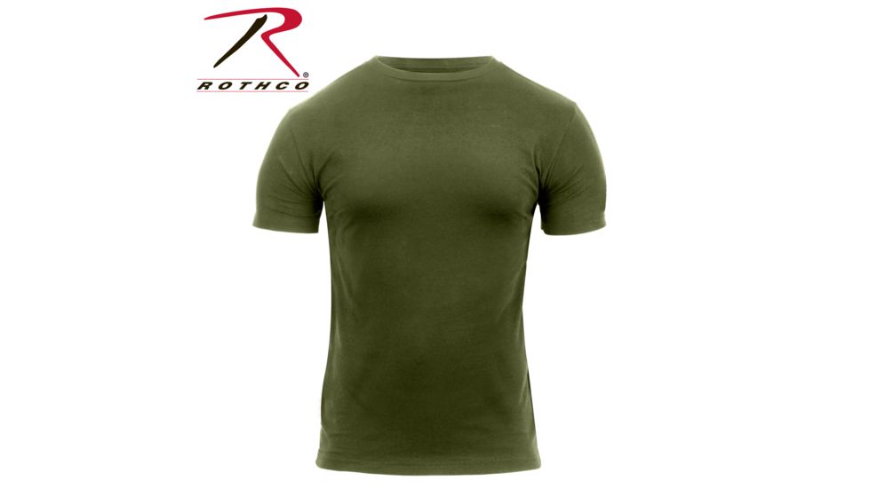 Rothco Quick Dry Moisture Wicking T-shirt, Olive Drab, Small, 2423-OliveDrab-S