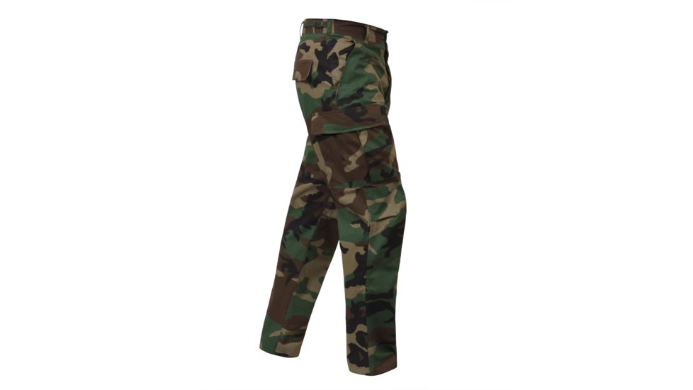 Rothco Rip-Stop BDU Pant, Woodland Camo, Extra Large Short, 5957-WoodlandCamo-XL-Short39-43Waist2612-2912Length