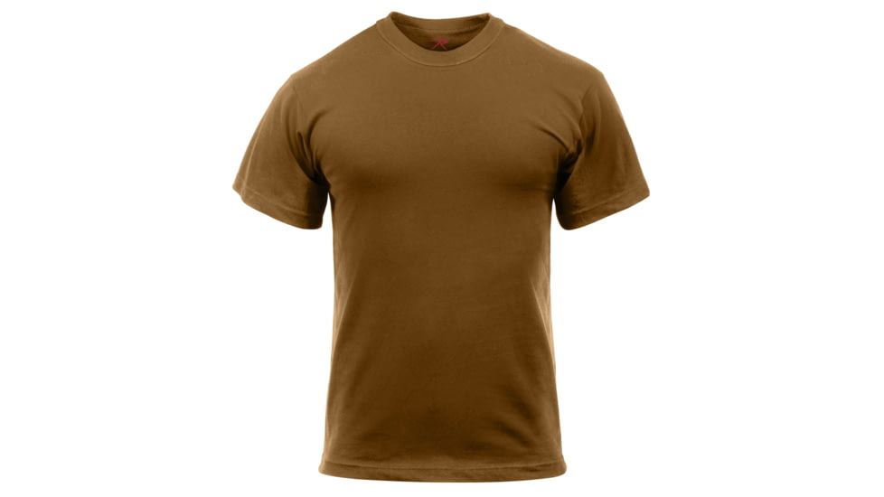 Rothco Solid Color Poly/Cotton Military T-Shirt - Mens, Extra Large, Heather Blue, 66680-HeatherBlue-XL