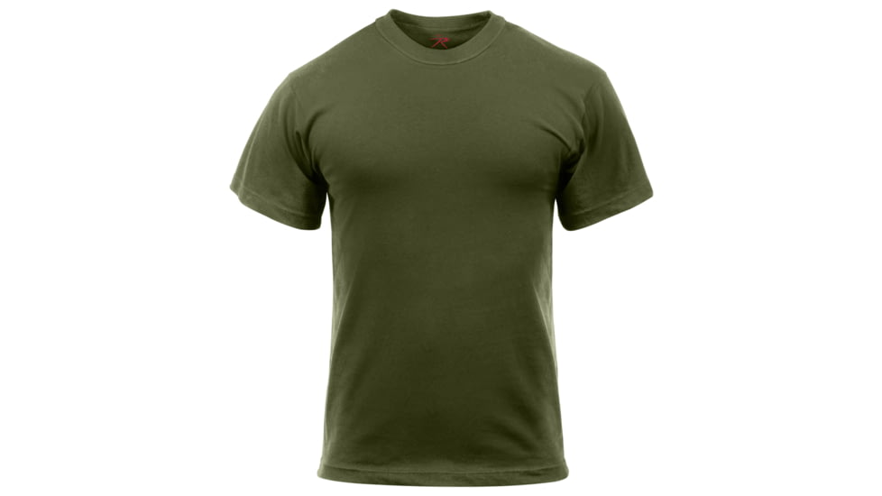 Rothco Solid Color Poly/Cotton Military T-Shirt - Mens, Extra Large, Heather Blue, 66680-HeatherBlue-XL
