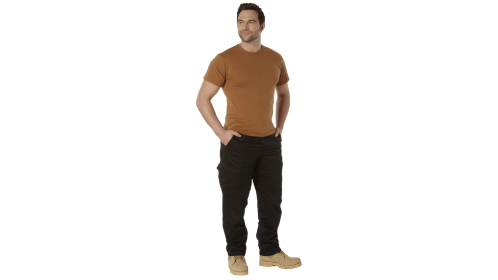 Rothco Solid Color Poly/Cotton Military T-Shirt - Mens, Extra Large, Work Brown, 66695-WorkBrown-XL