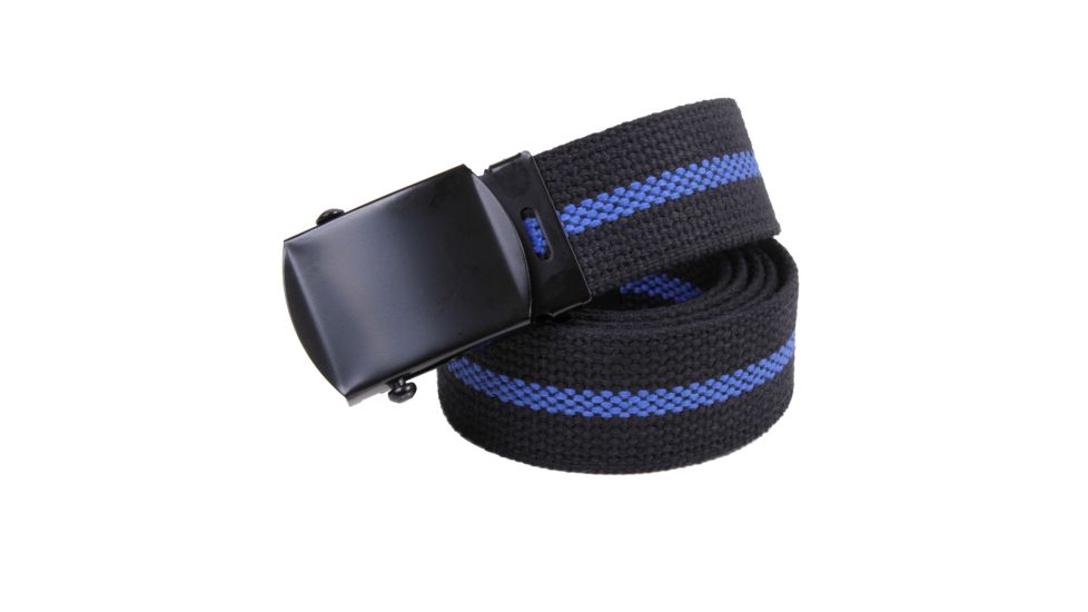 Rothco Thin Blue Line Web Belt, 54, 4636-54Inches