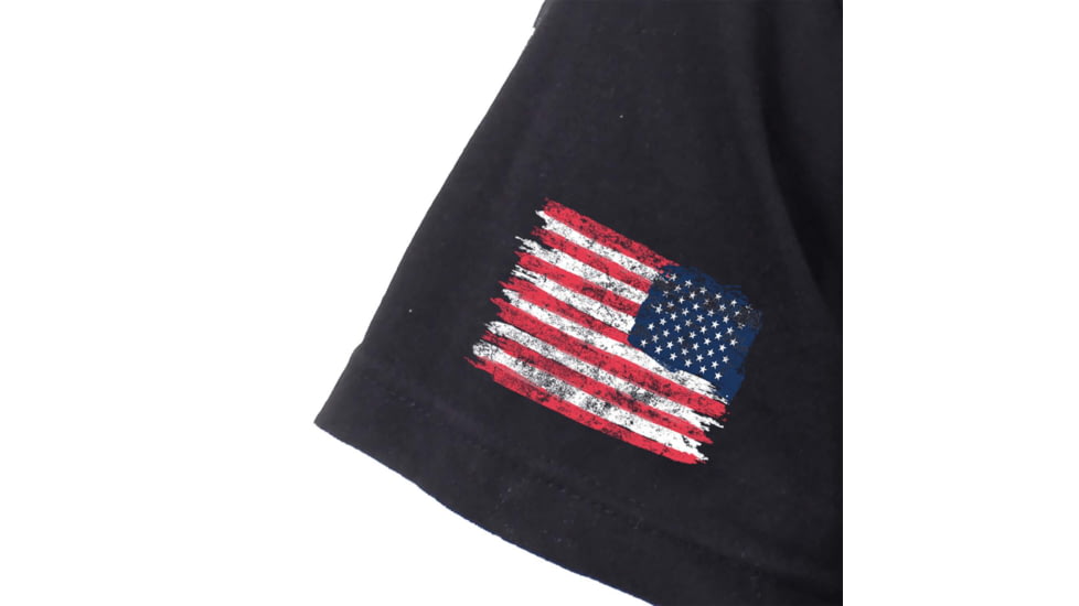 Rothco US Flag Bearded Skull T-Shirt - Mens, Black, Small, 10812-Black-S