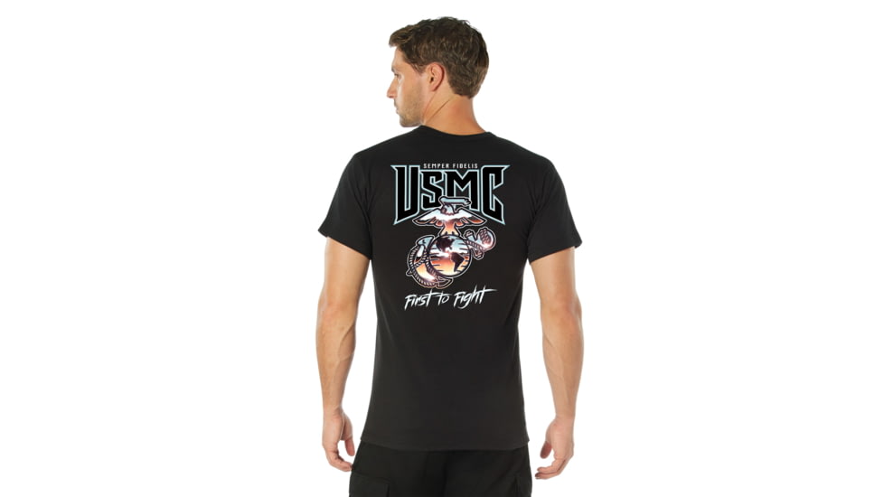 Rothco USMC First to Fight T-Shirt - Mens, 2XL, 11791-2XL