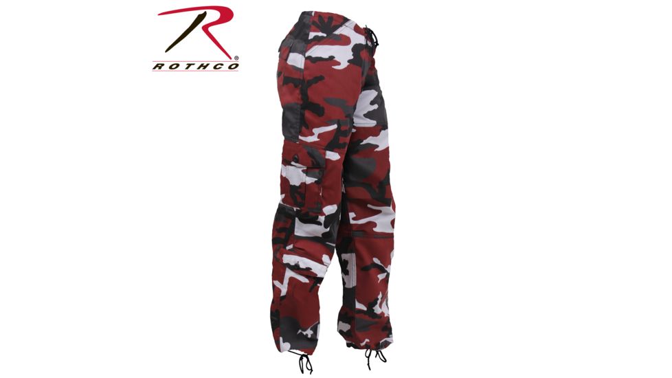 Rothco Paratrooper Colored Camo Fatigues - Women's, Red Camo, Small, 3782-RedCamo-S