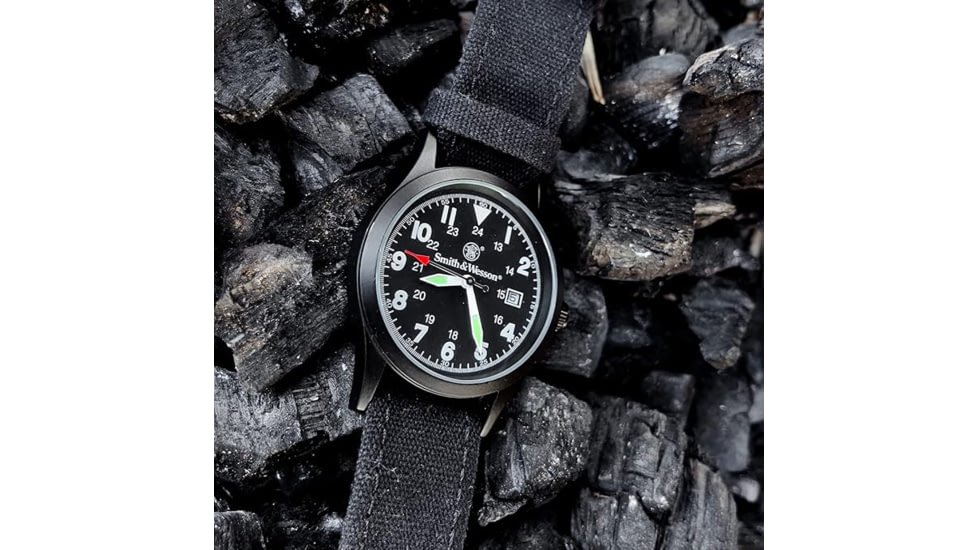 S&amp;W Smith &amp; Wesson Military Watch, Black, SWW1464BK