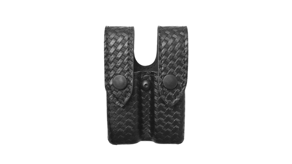 Safariland 72 Magcuff Pouch Top Flap Basket Weave Black Ambidextrous Ds Mz 72 83 4pbl