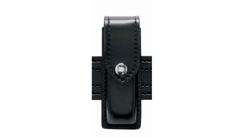 Safariland 76 Single Mag Pouch, S&amp;W 3904, 5904, Sig P225, P239, Walther P5, P7, STX Baset Weave Black W/ Hidden Snap 76-118-48HS