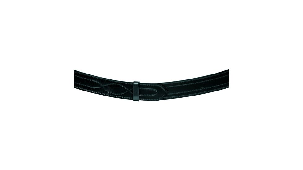 Safariland Suede Lined Contour Belt w/ Buckle, 2.25in. with Velcro, Hi Gloss Black, Size - 30 in. 872V-30-9