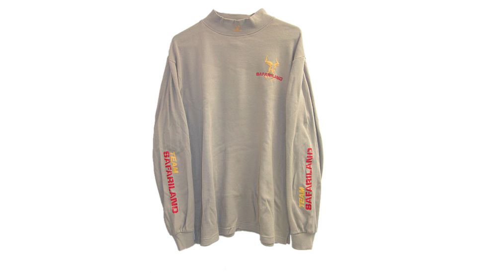 Safariland Long Sleeve T-Shirt with Mock Turtle Neck, Tan