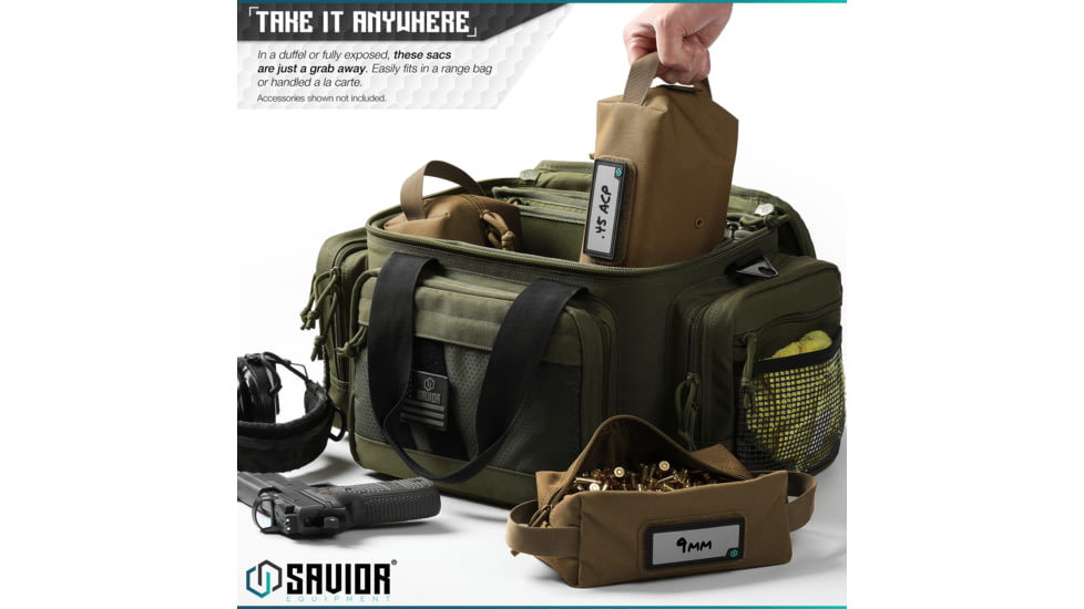 Savior Equipment Loose Sac, Soft Ammo Carrier, Black, Small, SP-AMST-4P-BK