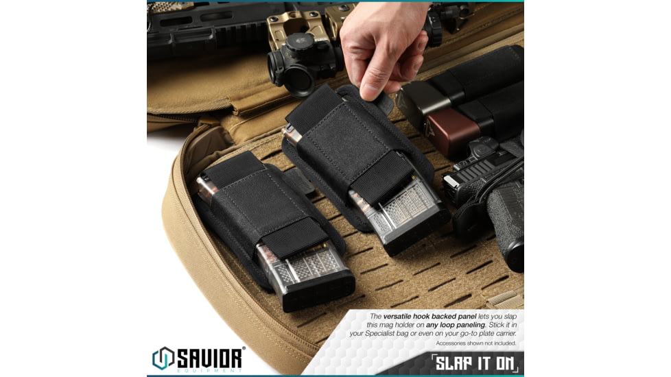 Savior Equipment Rifle Mag Holder, Dark FDE, 5.8 H x 3.75 W, MP-TNS-RIFX1-TN