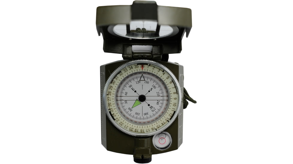 SE Lensatic Compass, Camo w/Markings &amp; Bubble Level - 93675