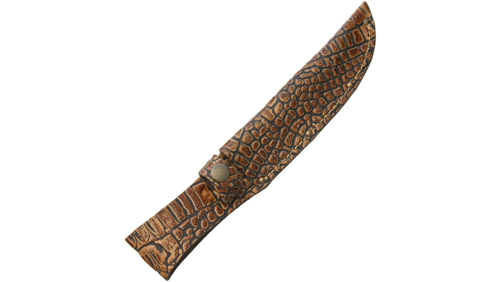 Sheath Fixed Blade Sheath Alligator Pattern with Leather Construction, Fits Up To 6in Fixed Blade Knife, Alligator Pattern, Leather Construction, SH1188