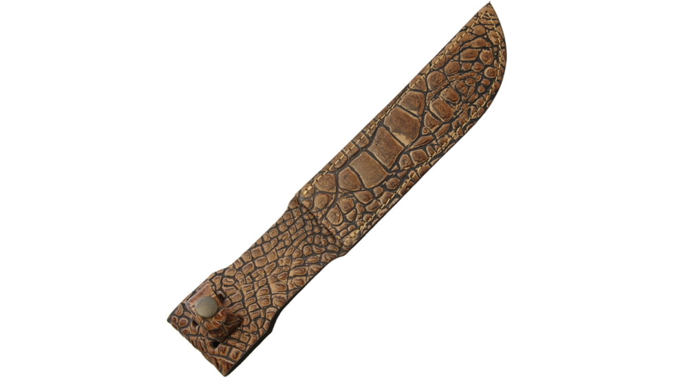 Sheath Fixed Blade Sheath Alligator Pattern with Leather Construction, Fits Up To 7in Fixed Blade Knife, Alligator Pattern, Leather Construction, SH1189