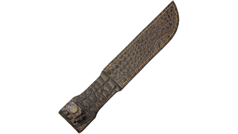 Sheath Fixed Blade Sheath Croc, Fits Up To 7in Fixed Blade Knife, Crocodile Pattern, Leather Construction, SH1195