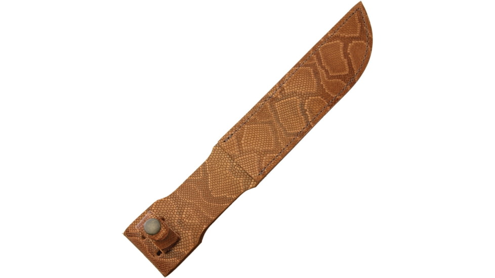 Sheath Fixed Blade Sheath, Fits Up To 7in Fixed Blade Knife, Python Pattern, Leather Construction, SH1201
