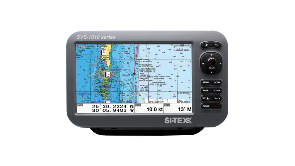 Si-Tex 10&quot; Chartplotter w/External GPS Antenna &amp; Navionics+ Card SVS-1010CE 56198