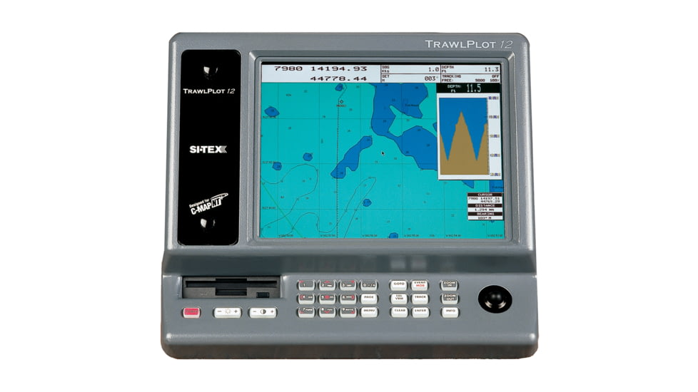 Si-Tex 12 SD Color Chartplotter w/WAAS Receiver TRAWLPLOT 15243
