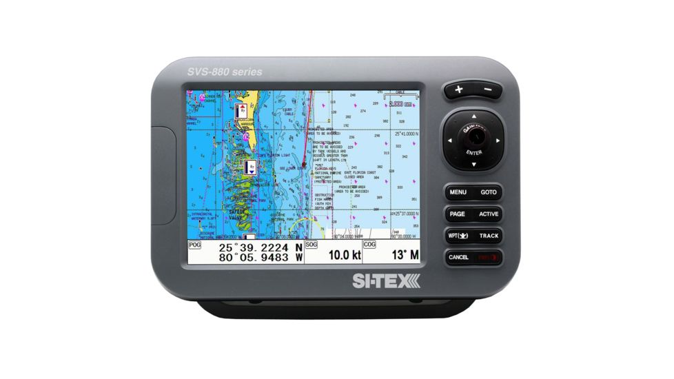 Si-Tex 8&quot; Chartplotter w/External GPS Antenna &amp; Navionics+ Card SVS-880CE 56196