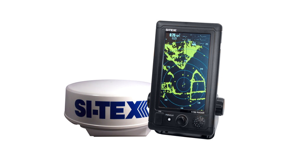 Si-Tex T-761 Compact Color Radar w/4kW 24&quot; Dome - 7&quot; Touchscreen 51407