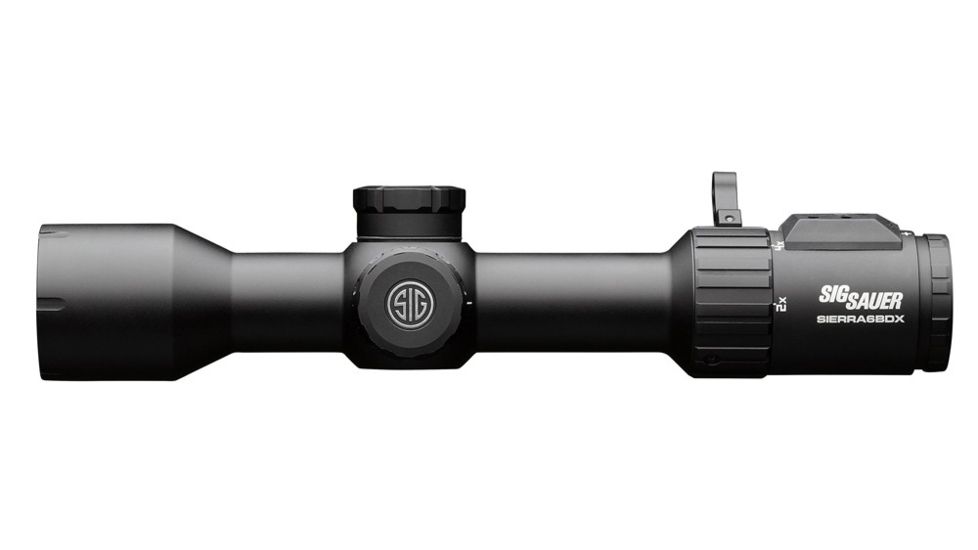 SIG SAUER Sierra6BDX Rifle Scope, 2-12x40mm, 30mm Tube, Digital Focal Plane, BDX-R2 Digital Reticle, Black w/ SIG SAUER Kilo1600BDX 6x22mm Rangefinder, SOK16BDX61