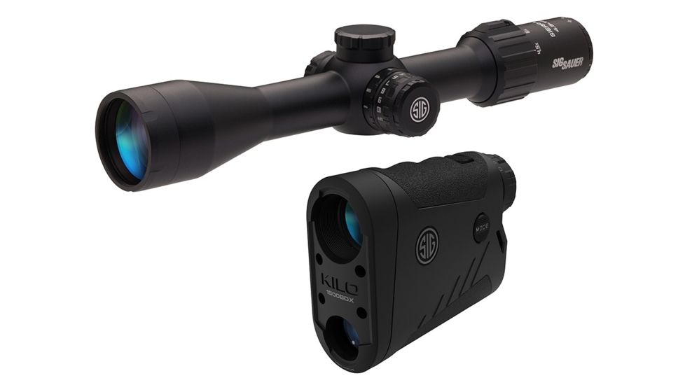 SIG SAUER BDX Combo Kit w/ Kilo1800 Laser Rangefinder and Sierra3DBX 4.5-14x44mm Rifle Scope, Black, NSN N, SOK18BDX01
