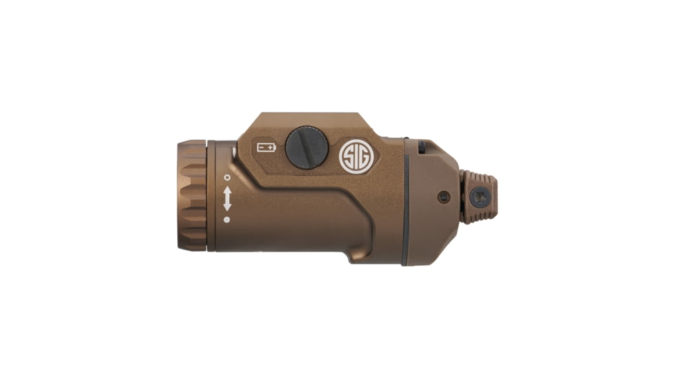 Sig Sauer FOXTROT2R, Weapon Mounted Light, 20,000 Candela, 700 Lumens, White Light, Matte Finish, Flat Dark Earth, Includes USB Charging Cable, SOF2R102