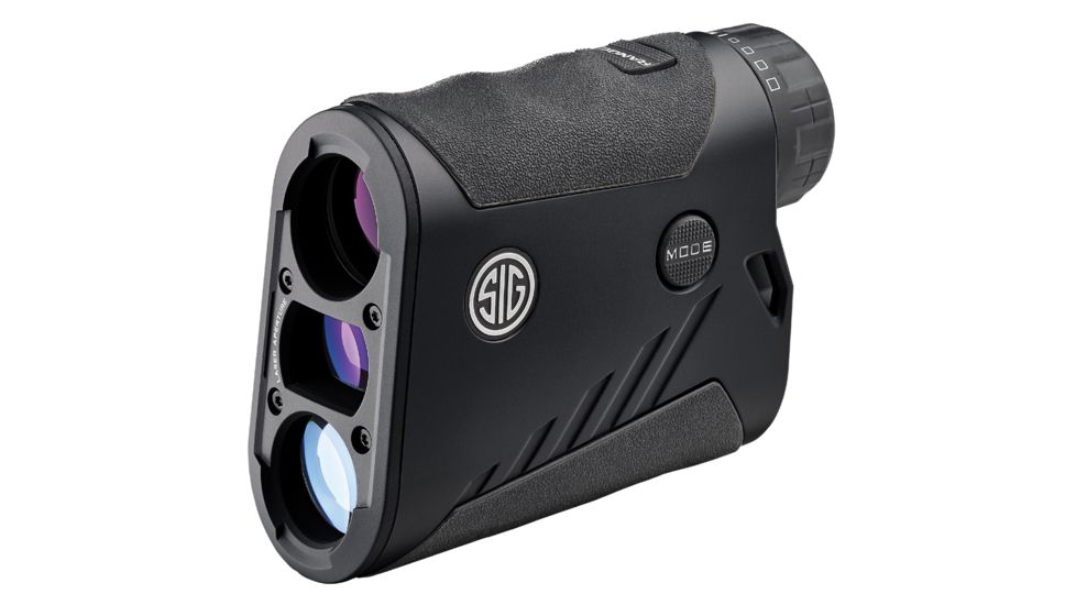 SIG SAUER KILO1600 6x22mm Digital Ballistic Laser Rangefinder, Red Transparent OLED, Class 3R, Black, SOK16608