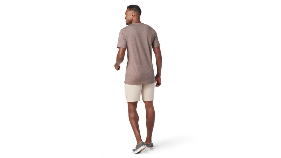 Smartwool Merino Sport 150 Overland Adventure Short Sleeve Graphic Tee - Mens, Flint Heather, Small, SW016570G57S