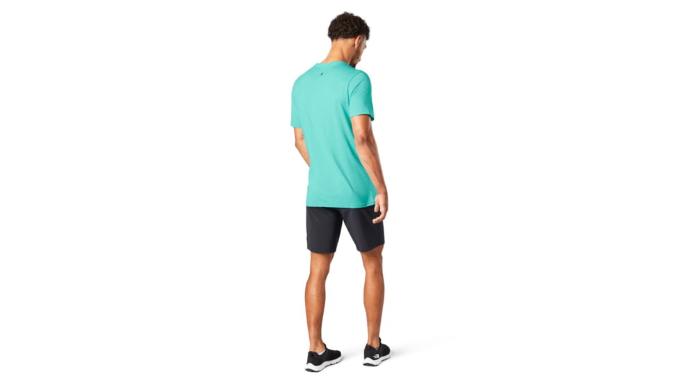 Smartwool Merino Sport 150 Rocky Range Graphic Tee - Mens, Iceberg Blue, Small, SW000796F62S