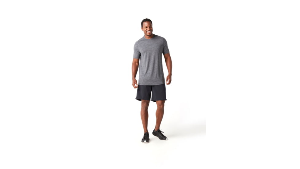 Smartwool Merino Sport 150 Tech Tee - Mens, Medium Gray Heather, Small, SW015161084-S