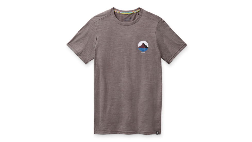 Smartwool Merino Sport 150 Two Peaks Graphic Tee - Mens, Sparrow Heather, Large, SW000793F98L