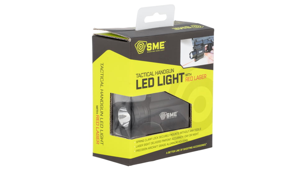 SME SME-WLLP Tactical Handgun Light White Cree LED 250 Lumens CR-123 Battery Bla